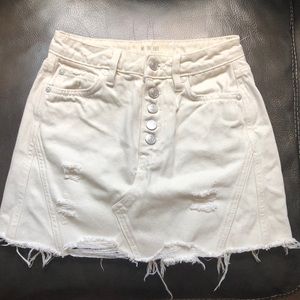 Free People Jean Skirt
